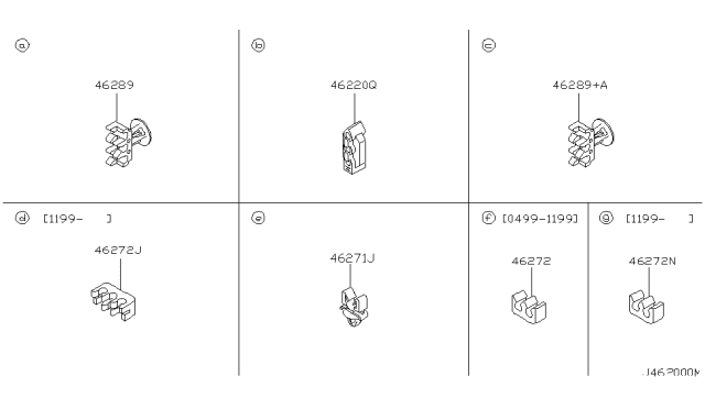 2002 Nissan Maxima Brake Piping & Control Diagram 1