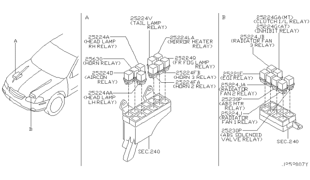 2000 Nissan Maxima Relay Diagram 2