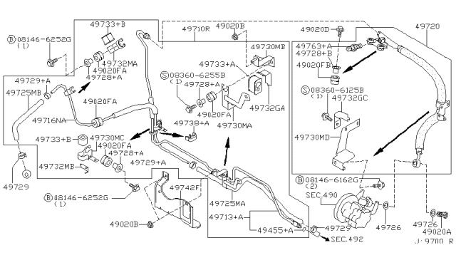 2003 Nissan Maxima Power Steering Piping Diagram 2