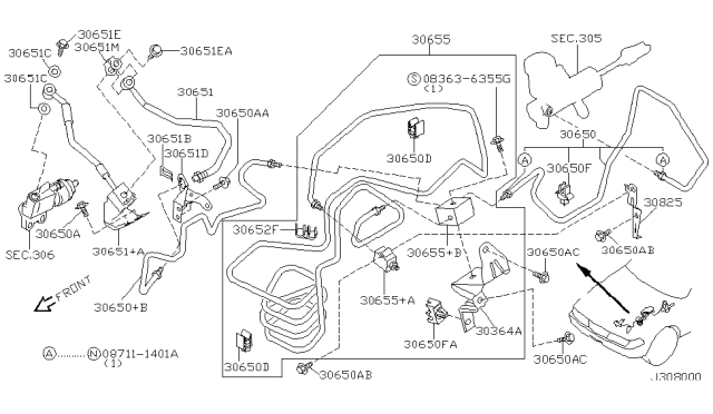 2001 Nissan Maxima Clutch Piping Diagram 1