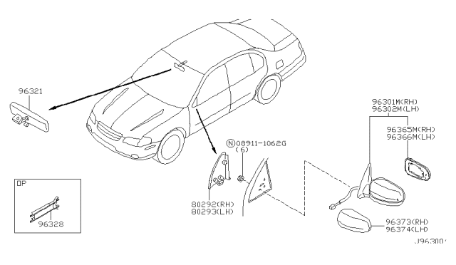 2003 Nissan Maxima Rear View Mirror Diagram