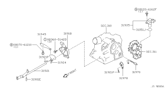 2001 Nissan Maxima Control Switch & System Diagram 1