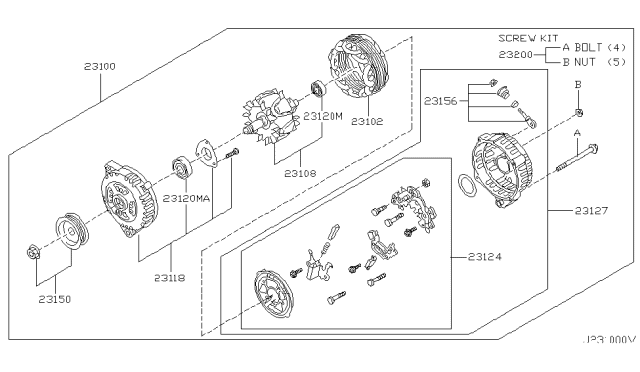 2002 Nissan Maxima Alternator Diagram 1