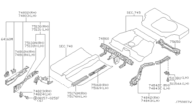 2001 Nissan Maxima Member & Fitting Diagram 2