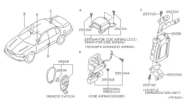 2001 Nissan Maxima Electrical Unit Diagram 3