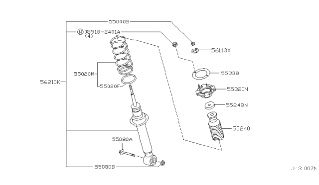 2001 Nissan Maxima Rear Suspension Diagram 2