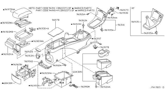 2001 Nissan Maxima Console Box Diagram 3