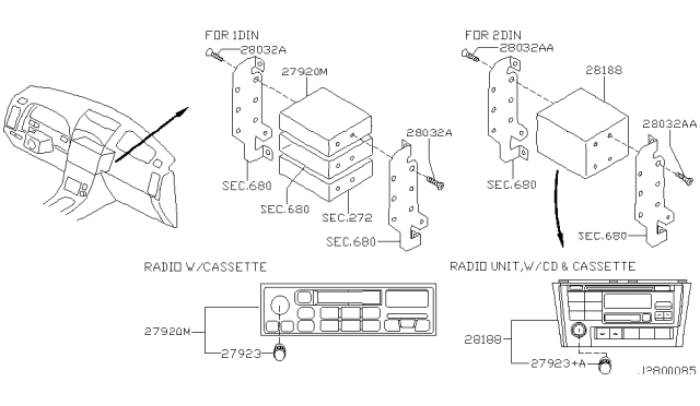 2000 Nissan Maxima Audio & Visual Diagram 2