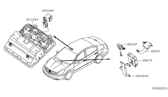 2016 Nissan Maxima Box-TELEMATIC Diagram for 28275-5AA0B