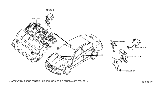 2019 Nissan Maxima Telephone Diagram