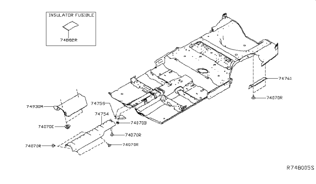 2016 Nissan Maxima Floor Fitting Diagram 3