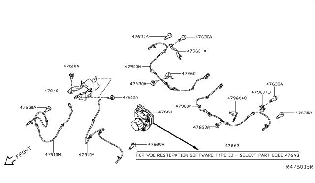 2019 Nissan Maxima Anti Skid Control Diagram 3