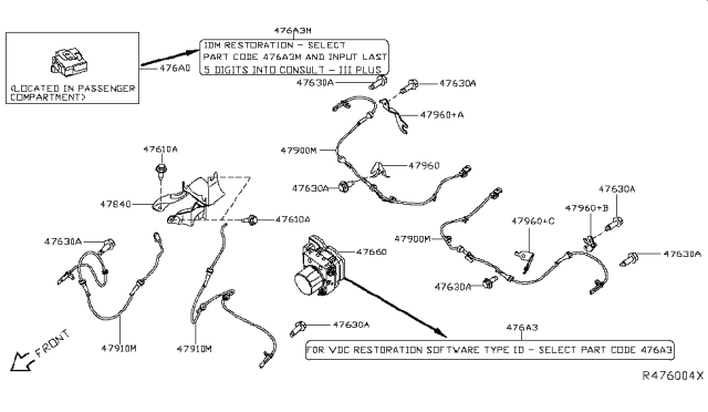 2017 Nissan Maxima Anti Skid Control Diagram