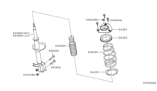 2018 Nissan Maxima Front Suspension Diagram 2