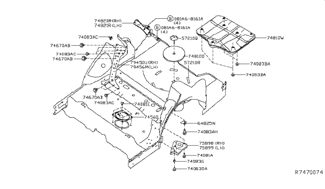 2017 Nissan Maxima Floor Fitting Diagram 7