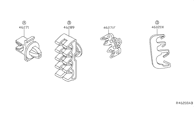 2017 Nissan Maxima Brake Piping & Control Diagram 1