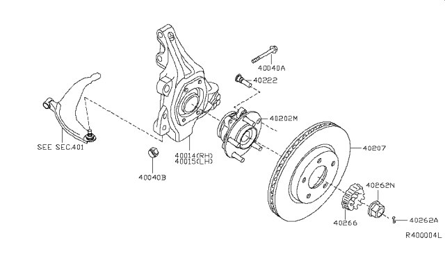 2016 Nissan Maxima Front Axle Diagram