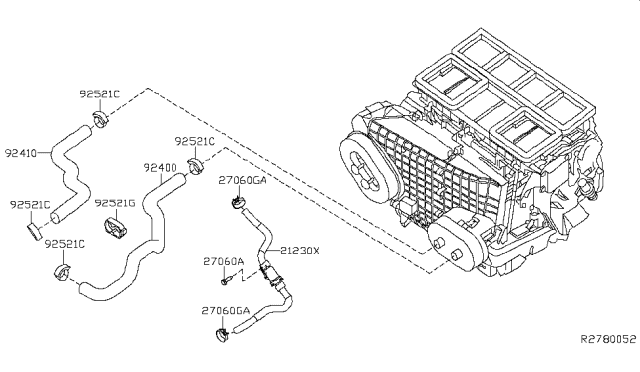 2018 Nissan Maxima Heater Piping Diagram