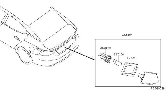 2018 Nissan Maxima Licence Plate Lamp Diagram