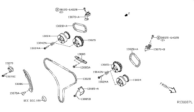 2017 Nissan Maxima Camshaft & Valve Mechanism Diagram 2