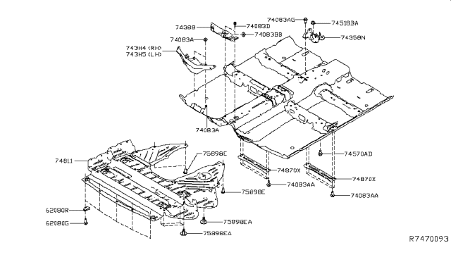 2017 Nissan Maxima Floor Fitting Diagram 4