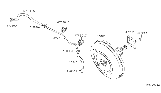 2016 Nissan Maxima Brake Servo & Servo Control Diagram