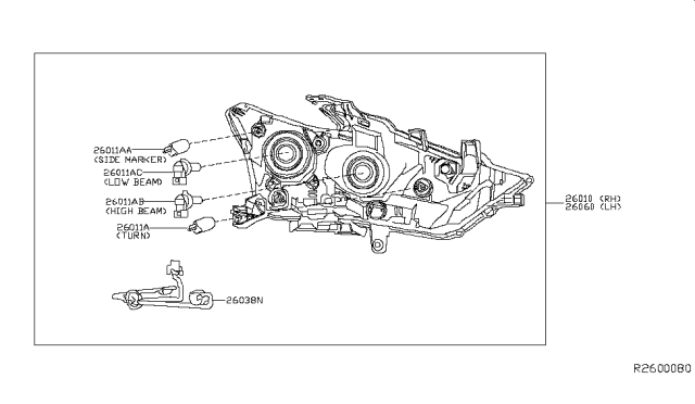 2017 Nissan Maxima Headlamp Diagram 2