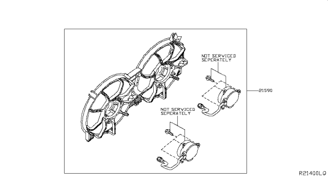 2016 Nissan Maxima Radiator,Shroud & Inverter Cooling Diagram 1