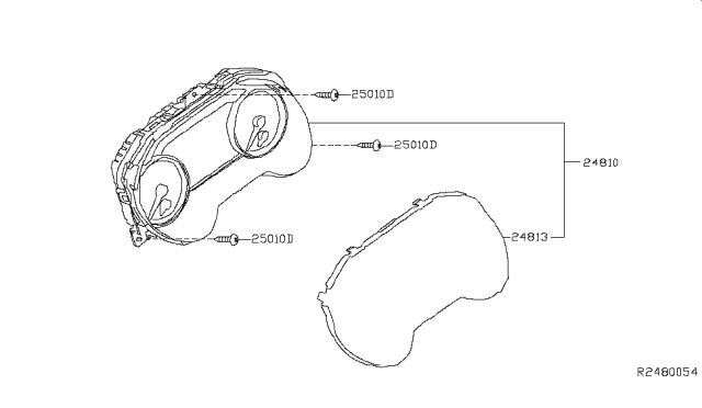 2019 Nissan Maxima Instrument Meter & Gauge Diagram