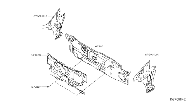 2016 Nissan Maxima Dash Panel & Fitting Diagram