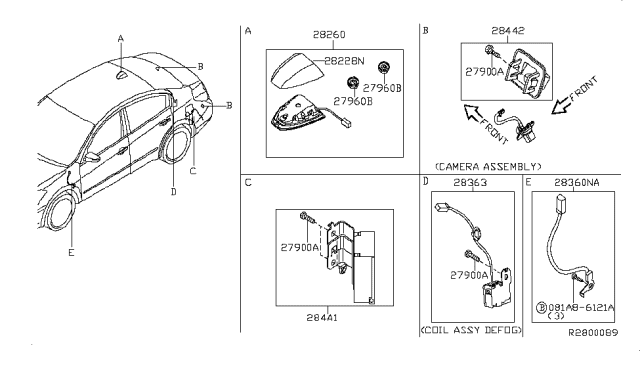 2011 Nissan Maxima Audio & Visual Diagram 1