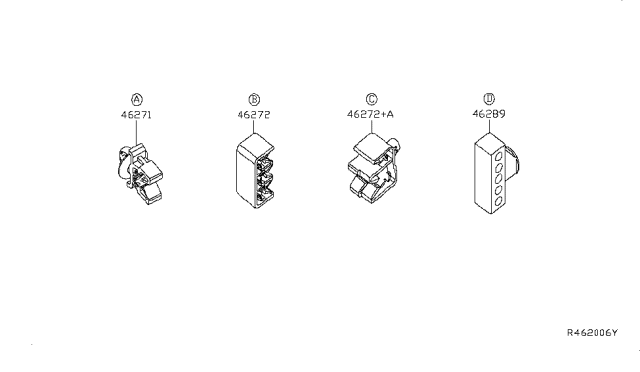 2014 Nissan Maxima Brake Piping & Control Diagram 1