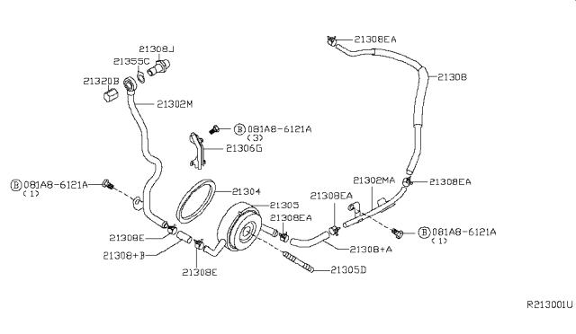 2012 Nissan Maxima Oil Cooler Diagram