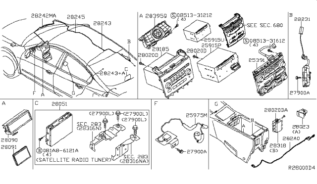 2013 Nissan Maxima Audio & Visual Diagram 3