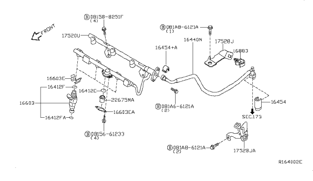 2010 Nissan Maxima Fuel Strainer & Fuel Hose Diagram