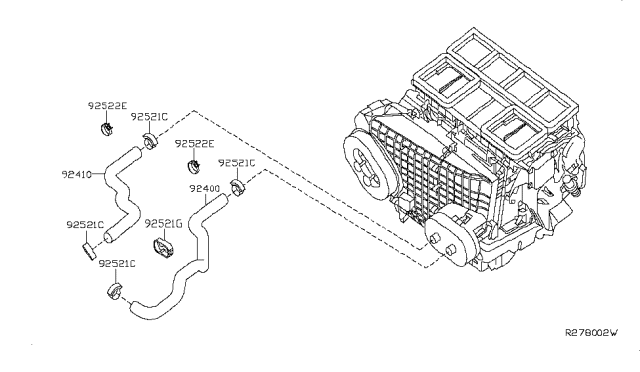 2013 Nissan Maxima Heater Piping Diagram