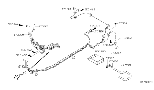 2014 Nissan Maxima Fuel Piping Diagram 2