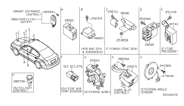 2009 Nissan Maxima Electrical Unit Diagram 3