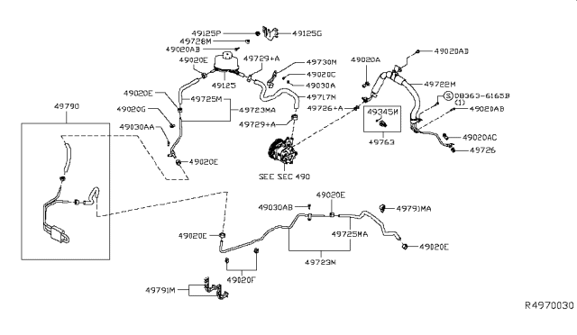 2009 Nissan Maxima Clamp Diagram for 46271-50Y00