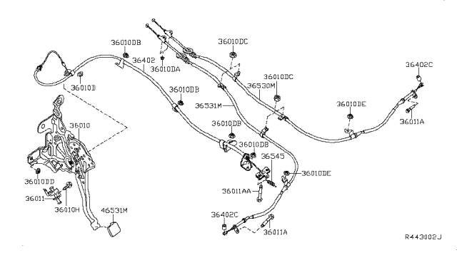 2013 Nissan Maxima Parking Brake Control Diagram