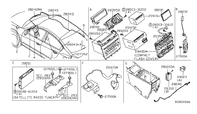 2009 Nissan Maxima Audio & Visual Diagram 4