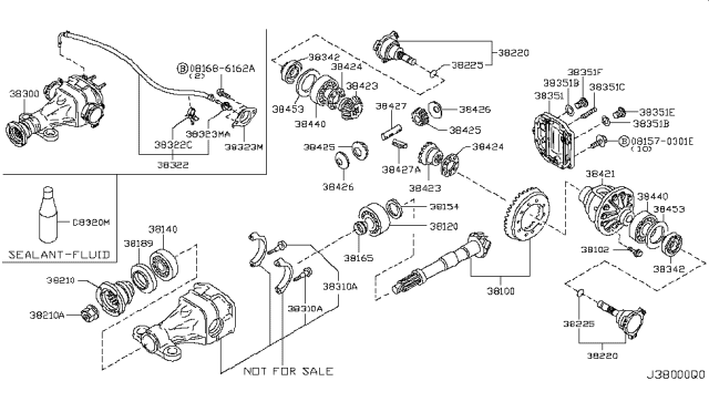 2010 Nissan Armada Rear Final Drive Diagram