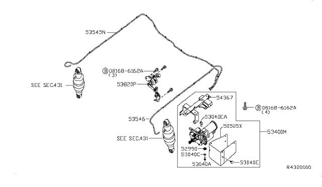 2004 Nissan Armada Suspension Control Diagram