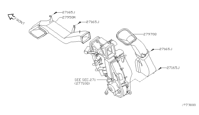 2006 Nissan Armada Nozzle & Duct Diagram 2