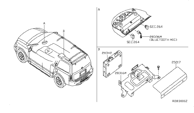 2007 Nissan Armada Telephone Diagram 1