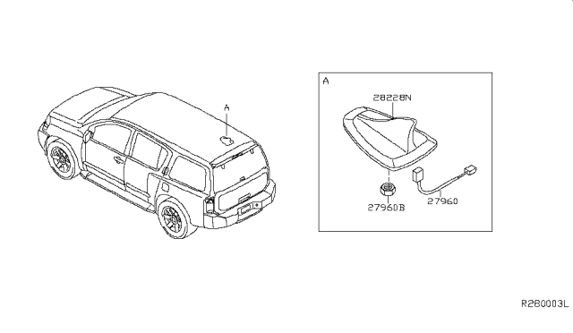 2007 Nissan Armada Audio & Visual Diagram 1