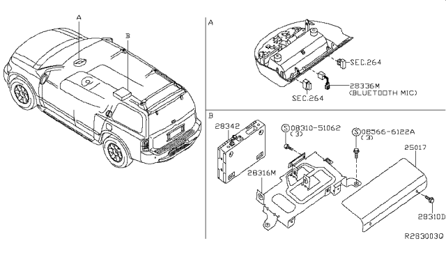 2015 Nissan Armada Telephone Diagram