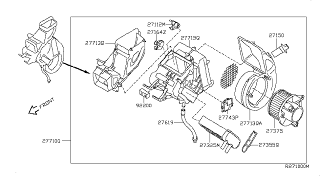 2006 Nissan Armada Cooling Unit Diagram