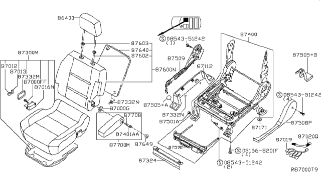2014 Nissan Armada Front Seat Diagram 4