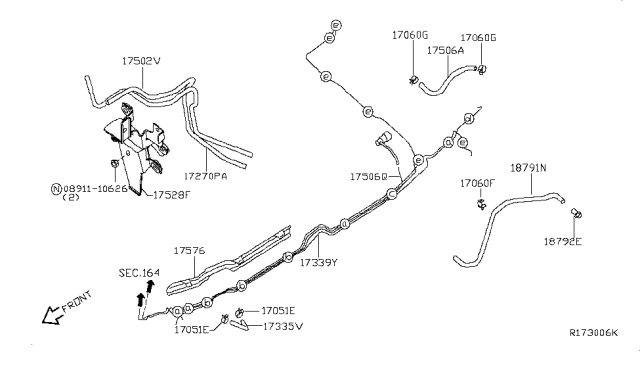 2009 Nissan Armada Fuel Piping Diagram 5